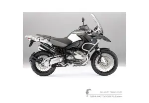 Adesivi per BMW R1200GS Adventure 2011 - Grigio • BMW Adesivi OEM
