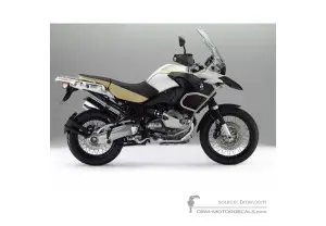 Adesivi per BMW R1200GS Adventure 2012 - Bianco • BMW Adesivi OEM