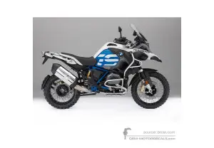 Pegatinas para BMW R1200GS Adventure 2018 - Azul Blanco • BMW Pegatinas OEM