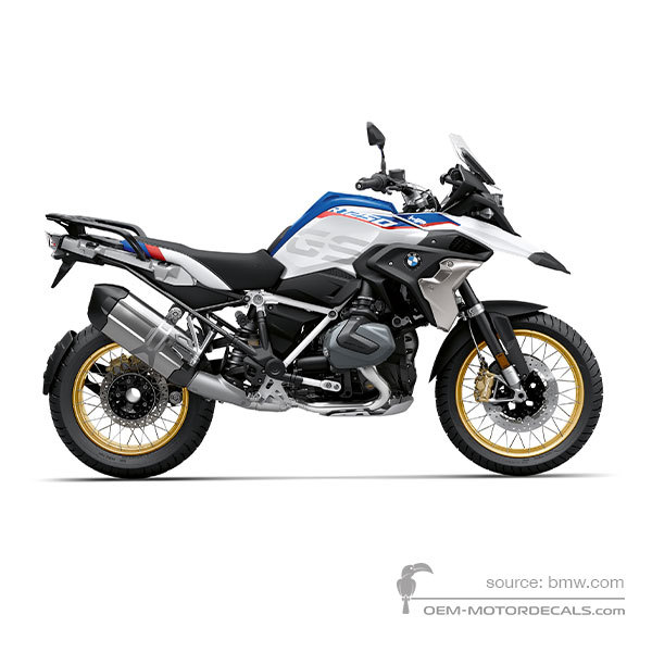 Adesivi per BMW R1250GS 2019 - Bianco • BMW Adesivi OEM