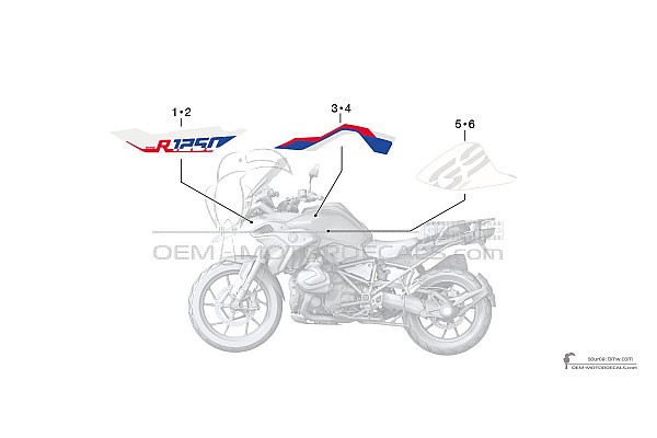 BMW R1250GS 2021 - Blu Bianco