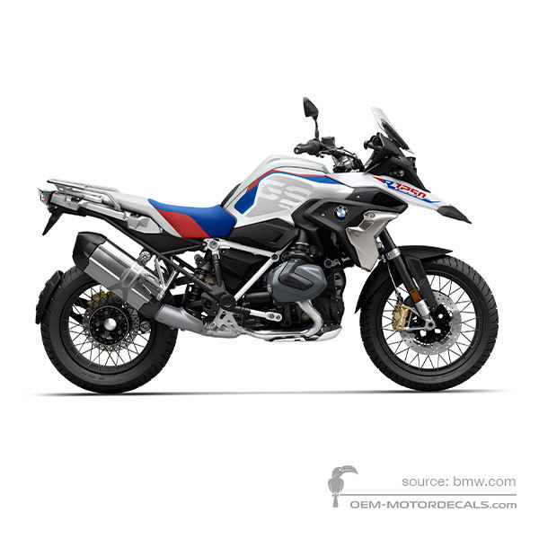 OEM Decals BMW R1250GS 2022 Blue White Original Stickers