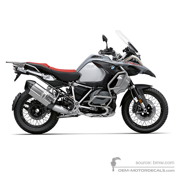 Decals for BMW R1250GS Adventure 2019 - Gray • BMW OEM Decals