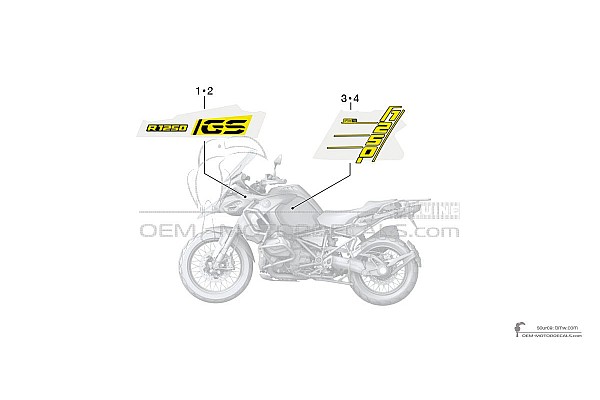 BMW R1250GS Adventure 2021 - Geel