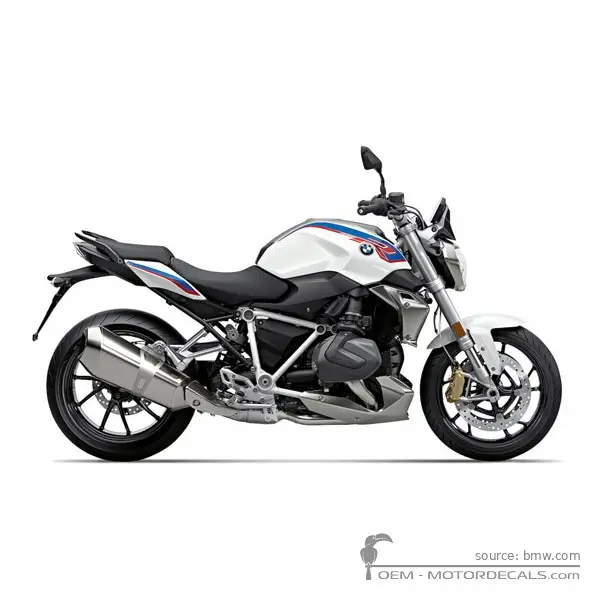 BMW R1250R Sport 2022 - Light White / Racing Blue Metallic / Racing Red