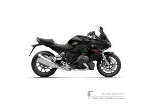 Aufkleber für BMW R1250RS 2019 - Schwarz • BMW OEM-Aufkleber