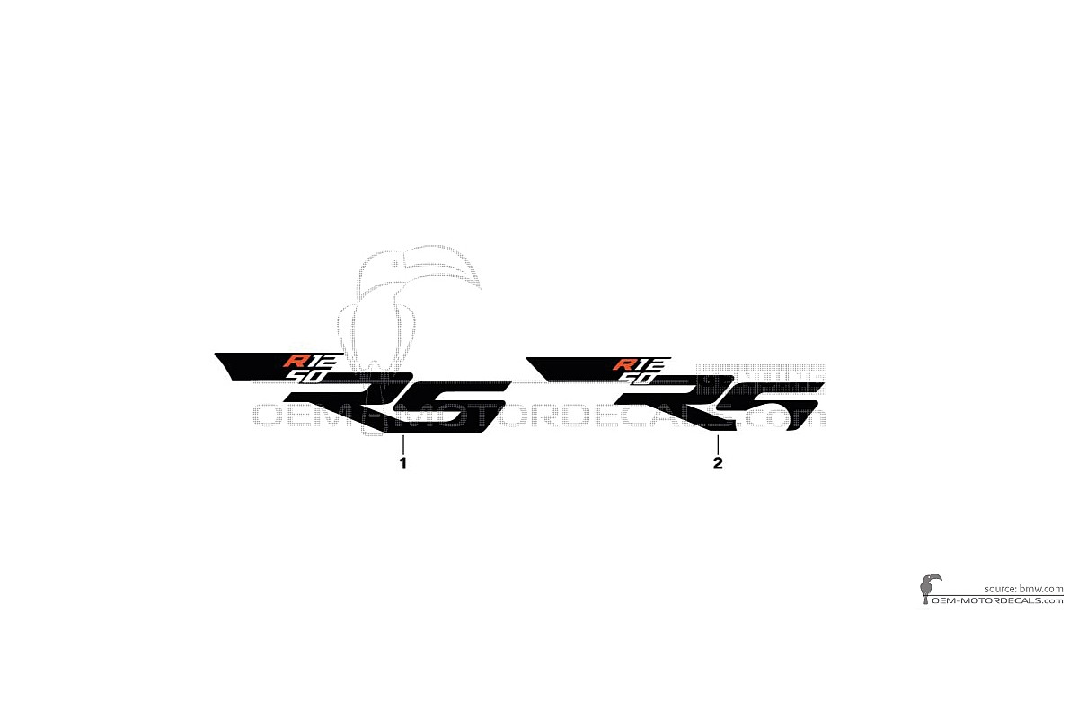 Decals for BMW R1250RS 2023 - White • BMW OEM Decals