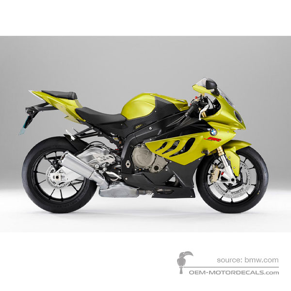 Autocollants pour BMW S1000RR 2010 - Vert • BMW Autocollants OEM