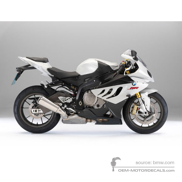 Stickers voor BMW S1000RR 2011 - Grijs • BMW OEM Stickers