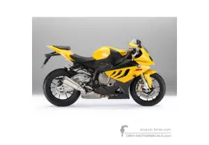 Autocollants pour BMW S1000RR 2011 - Jaune • BMW Autocollants OEM