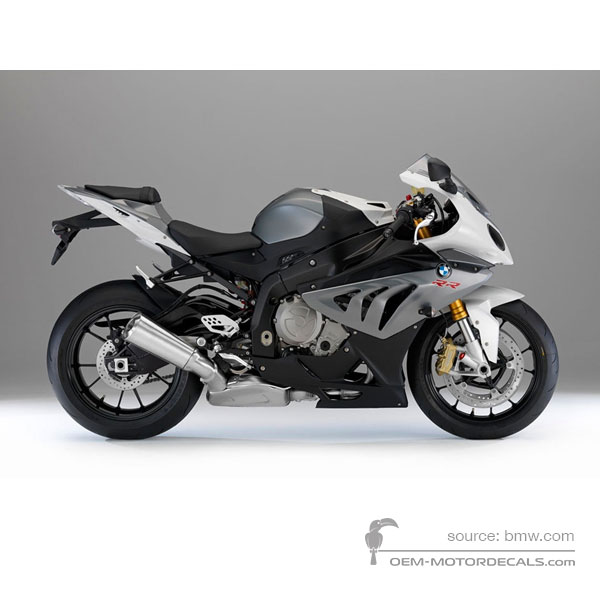 Stickers voor BMW S1000RR 2014 - Grijs • BMW OEM Stickers