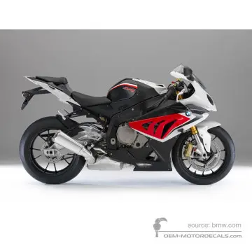 BMW S1000RR 2014 - Negro - Racing-red / Alpin-weiss / Saphir-schwarz