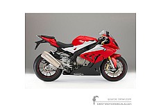 Naklejki do BMW S1000RR 2015 - Czerwony • BMW Naklejki OEM