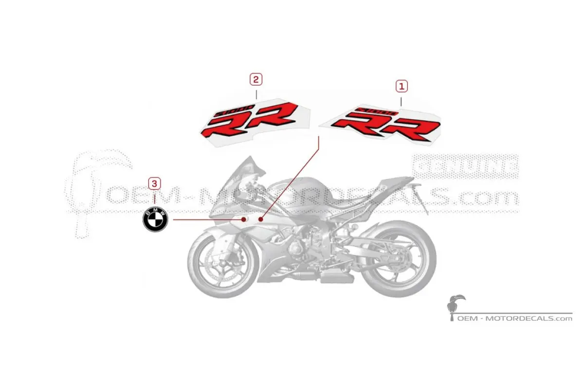 Pegatinas para BMW S1000RR 2021 • BMW Pegatinas OEM