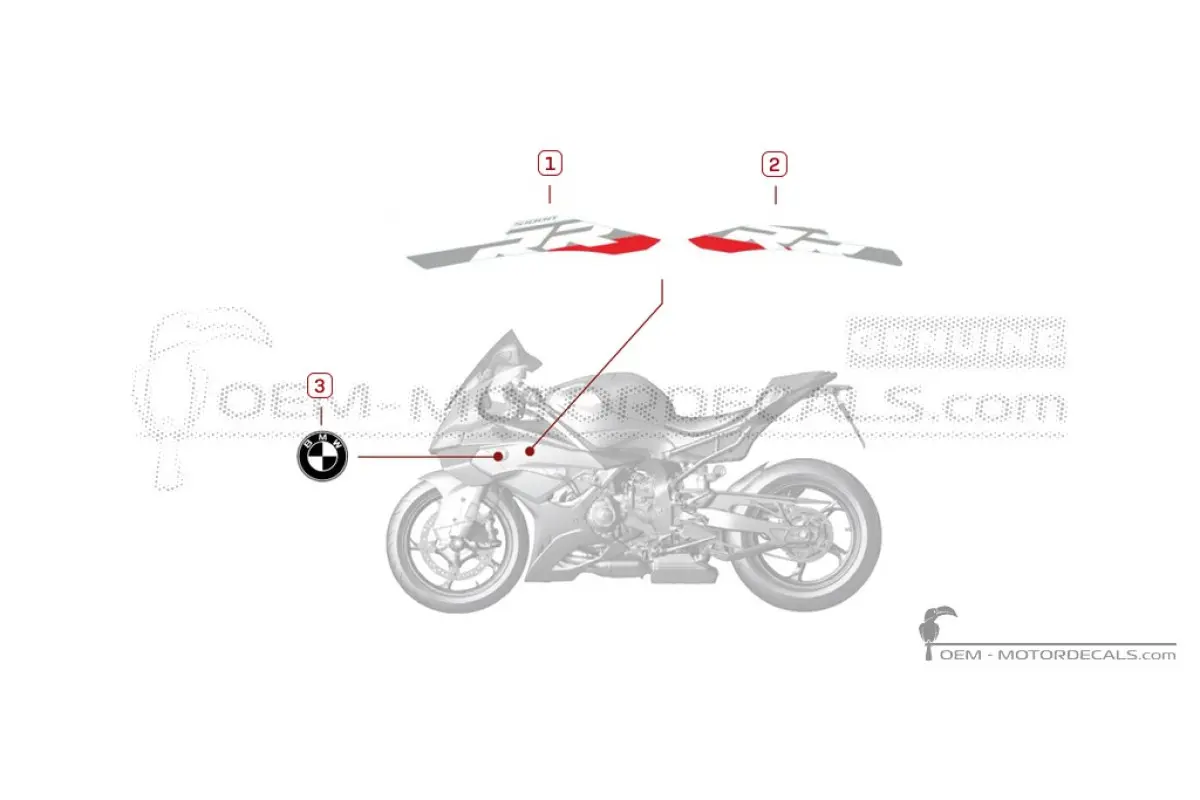 Pegatinas para BMW S1000RR 2023 • BMW Pegatinas OEM