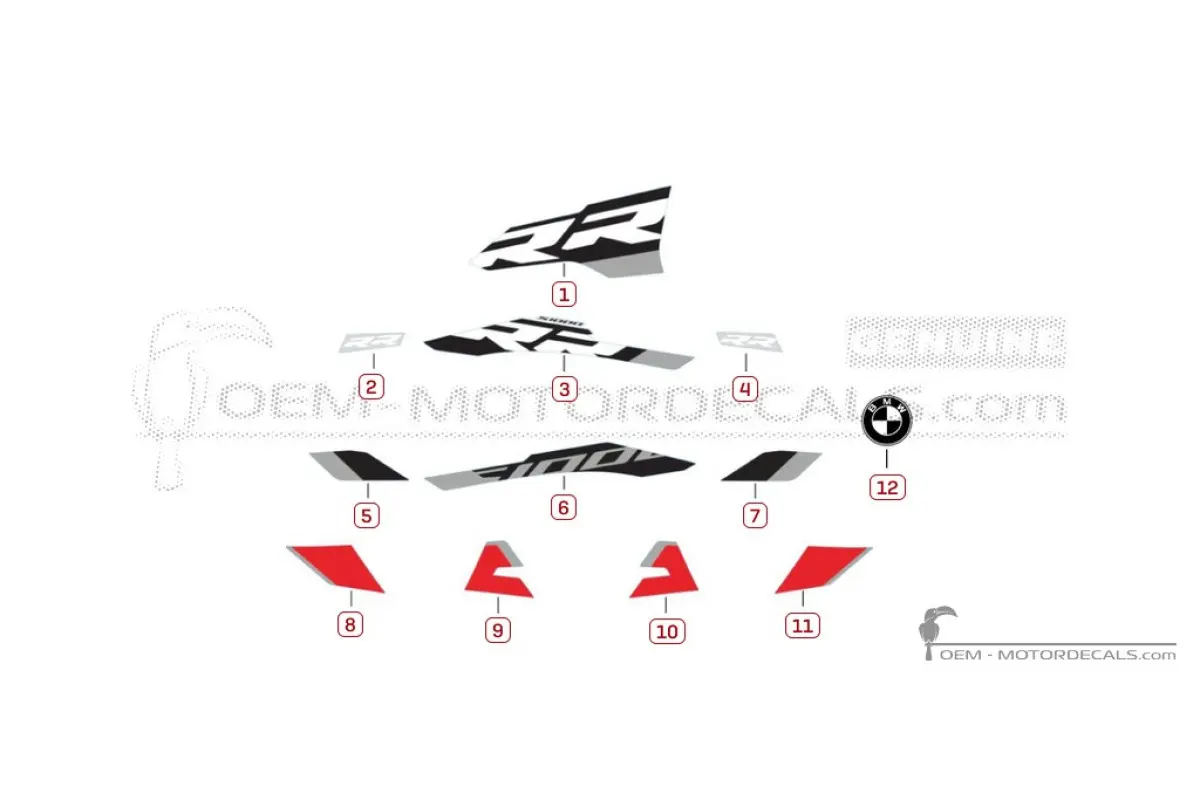 Pegatinas para BMW S1000RR 2024 • BMW Pegatinas OEM