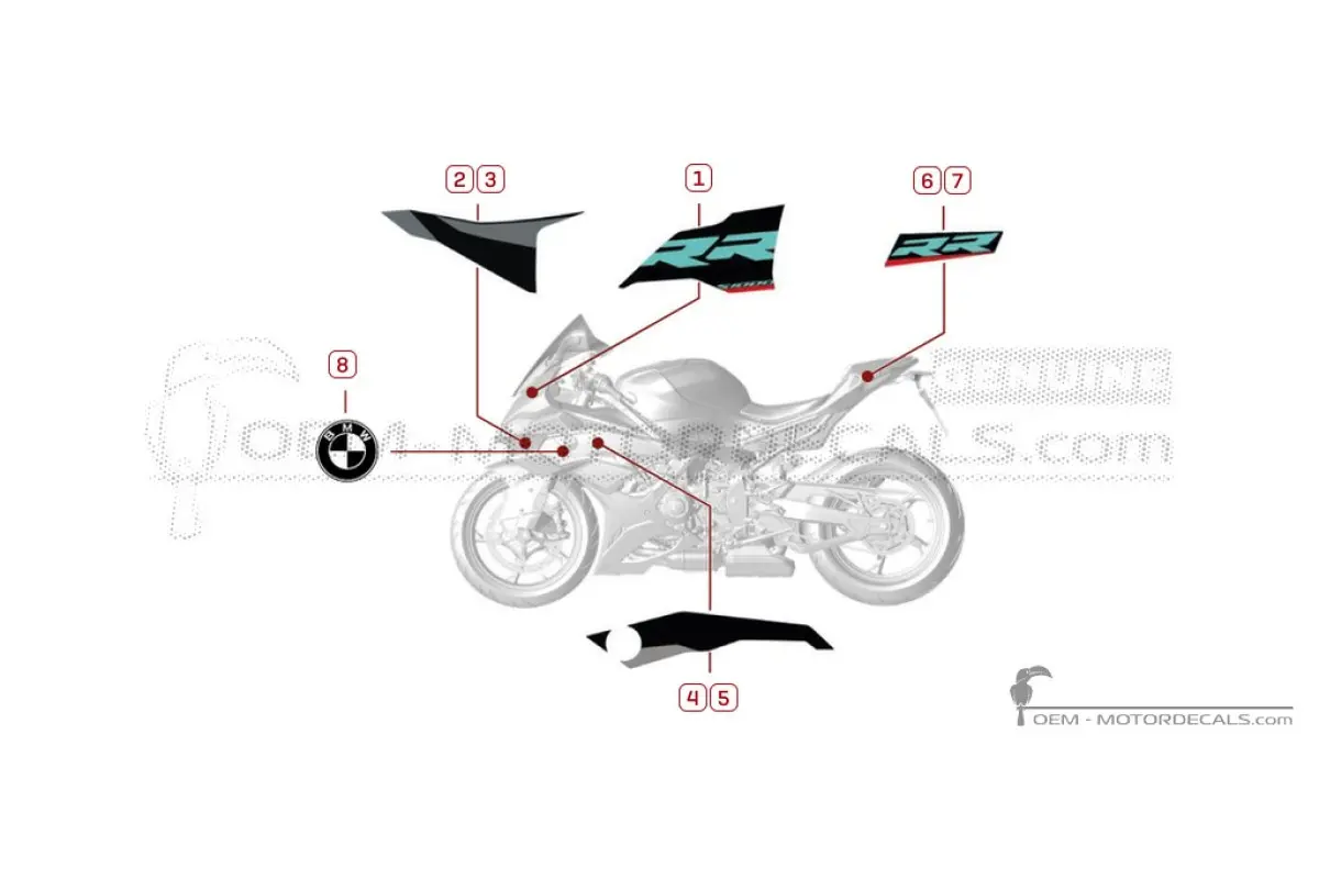 Pegatinas para BMW S1000RR 2025 • BMW Pegatinas OEM