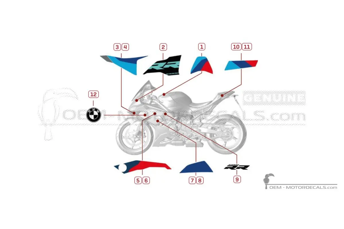 Pegatinas para BMW S1000RR 2025 • BMW Pegatinas OEM
