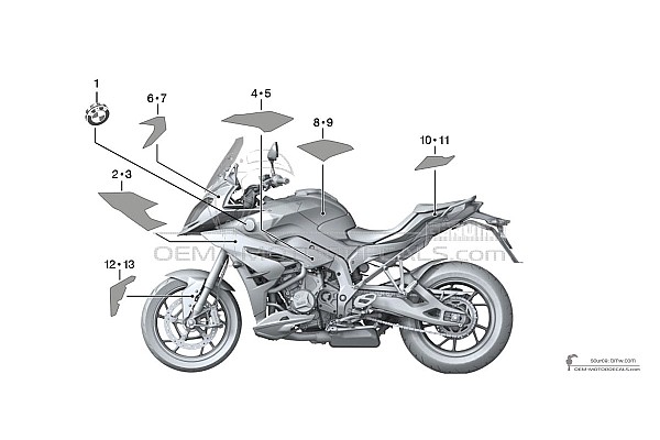 BMW S1000XR 2017 - Grau