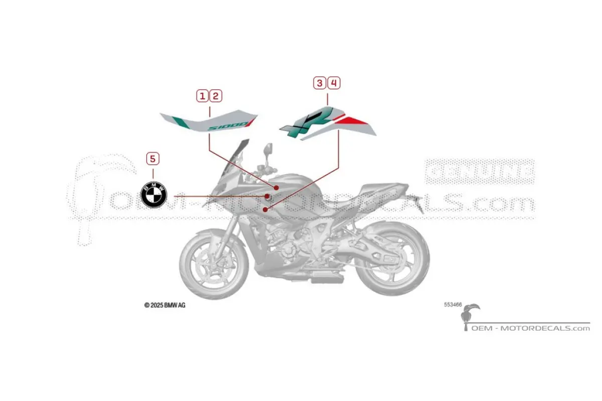 Decals for BMW S1000XR 2026 • BMW OEM Decals