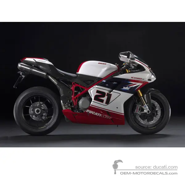 Ducati 1098 R BAYLISS LIMITED EDITION 2009 - Blanc - Bayliss