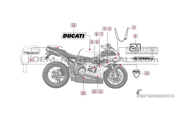 Ducati 1098 R BAYLISS LIMITED EDITION 2009 - Blanc