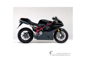 Autocollants pour Ducati 1098 S 2007 - Noir • Ducati Autocollants OEM