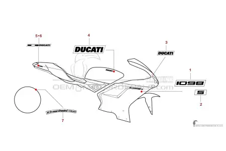 Ducati 1098 S 2008 - Rouge