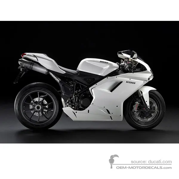 Ducati 1198 2010 - Biały - Pearl White