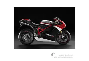 Adesivi per Ducati 1198 R CORSE 2010 Special Edition - Argento • Ducati Adesivi OEM
