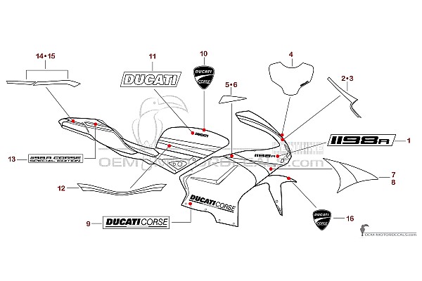 Ducati 1198 R CORSE 2010 Special Edition - Silber