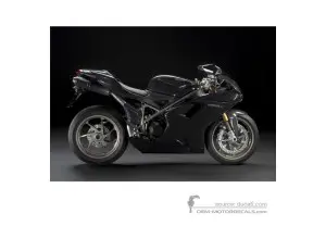 Autocollants pour Ducati 1198 S 2009 - Noir • Ducati Autocollants OEM