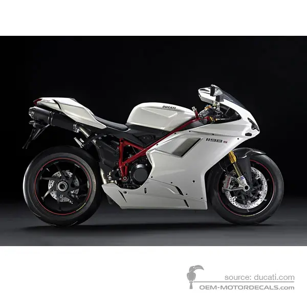 Ducati 1198 S 2010 - Biały - Pearl White