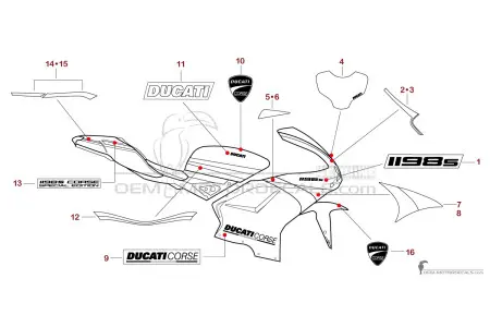Ducati 1198 S CORSE 2010 Special Edition - Argento