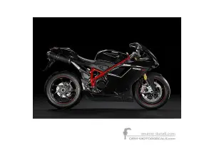 Pegatinas para Ducati 1198 SP 2011 - Negro • Ducati Pegatinas OEM