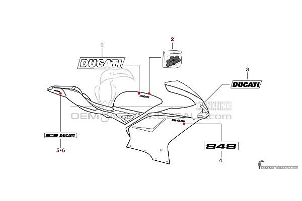 Ducati 848 2008 - Wit
