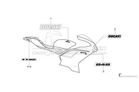 Ducati 848 2009 - Rojo