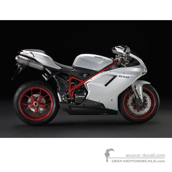 Ducati 848 EVO 2011 - Blanc - Artic White