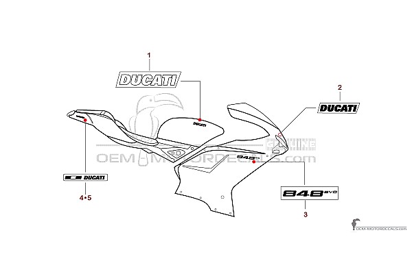 Ducati 848 EVO 2011 - Gris oscuro