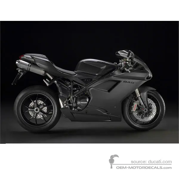 Ducati 848 EVO 2012 - Gris foncé - Dark Stealth