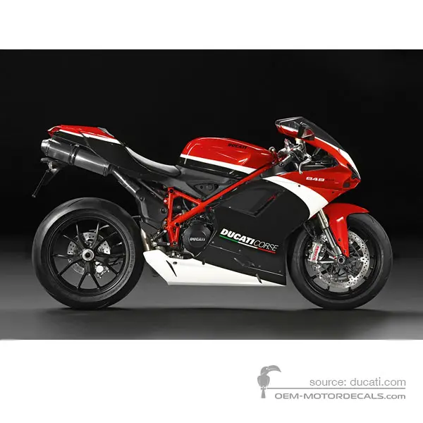 Ducati 848 EVO CORSE 2012 Special Edition - Noir Rouge - Corse Special Edition Livery
