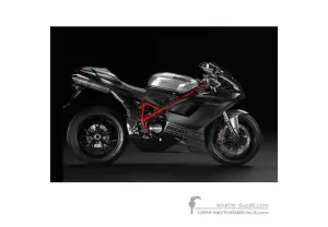 Pegatinas para Ducati 848 EVO CORSE 2013 Special Edition - Plata • Ducati Pegatinas OEM