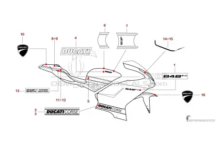 Ducati 848 EVO CORSE 2013 Special Edition - Silver