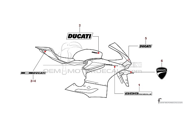 Ducati 899 PANIGALE 2014 - Rood