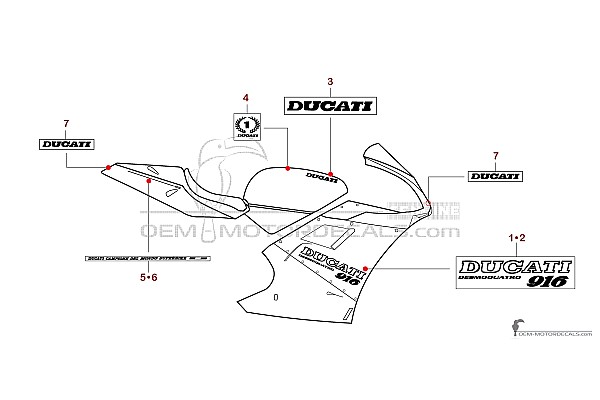 Ducati 916 1994 - Czerwony