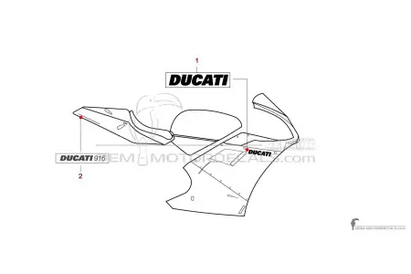 Ducati 916 1998 - Rouge