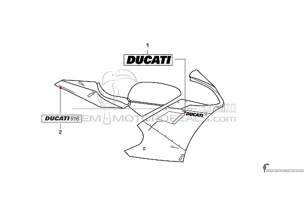 Ducati 916 1998 - Gelb