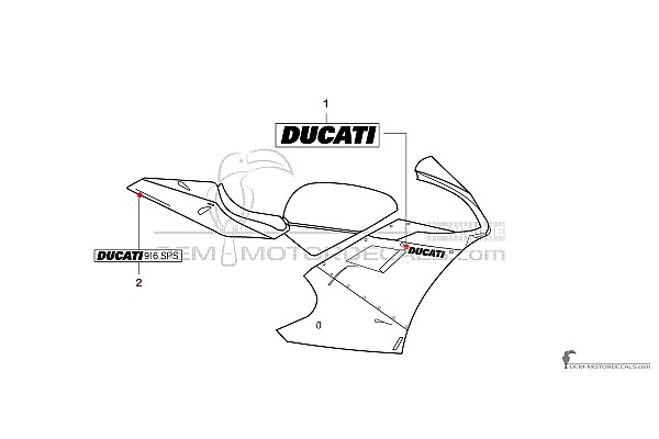 Ducati 916SPS 1997 - Rouge