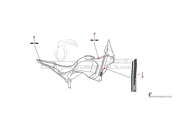 Ducati DESERTX 2023 - Wit