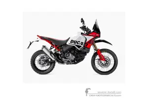 Autocollants pour Ducati DESERTX 2024 Rally - Blanc • Ducati Autocollants OEM